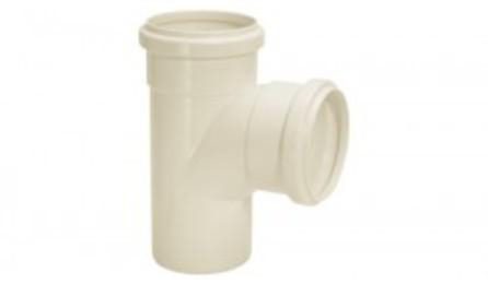 Foto do insumo SINAPI 11655 — TE SANITARIO DE REDUCAO, PVC, DN 100 X 50 MM, SERIE NORMAL, PARA ESGOTO PREDIAL