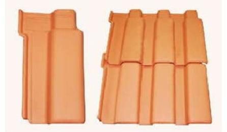 Foto do insumo SINAPI 7175 — TELHA DE BARRO / CERAMICA, NAO ESMALTADA, TIPO ROMANA, AMERICANA, PORTUGUESA, FR