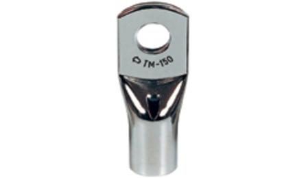 Foto do insumo SINAPI 1570 — TERMINAL A COMPRESSAO EM COBRE ESTANHADO PARA CABO 2,5 MM2, 1 FURO E 1 COMPRESSA