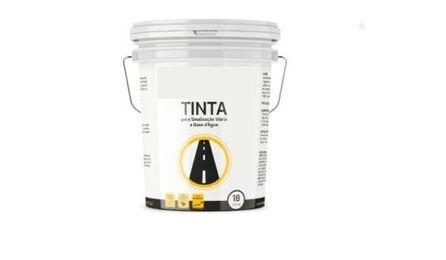 Foto do insumo SINAPI 38121 — TINTA A BASE DE RESINA ACRILICA EMULSIONADA EM AGUA, PARA SINALIZACAO HORIZONTAL