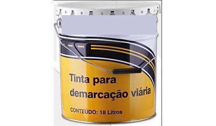 Foto do insumo SINAPI 7343 — TINTA ACRILICA A BASE DE SOLVENTE, PARA SINALIZACAO HORIZONTAL VIARIA (NBR 11862