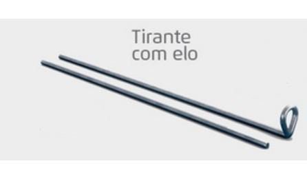 Foto do insumo SINAPI 39574 — TIRANTE COM ELO, EM ARAME GALVANIZADO RIGIDO, NUMERO 10, COMPRIMENTO 2000 MM, PA