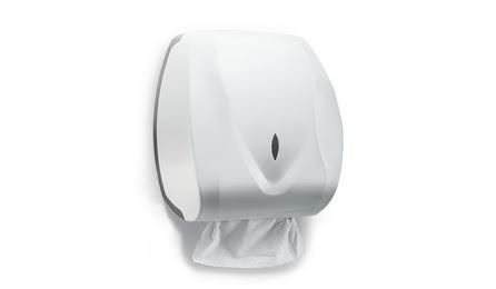 Foto do insumo SINAPI 37401 — TOALHEIRO PLASTICO TIPO DISPENSER PARA PAPEL TOALHA INTERFOLHADO