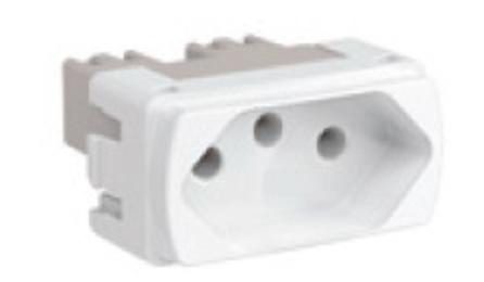 Foto do insumo SINAPI 38102 — TOMADA 2P+T 20A, 250V (APENAS MODULO)