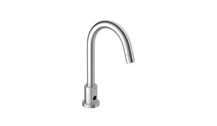 Foto do insumo SINAPI 39702 — TORNEIRA DE MESA PARA LAVATORIO, METALICA CROMADA, COM SENSOR DE APROXIMACAO ELE