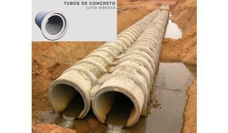 Foto do insumo SINAPI 13173 — TUBO DE CONCRETO SIMPLES PARA ESGOTO SANITARIO, CLASSE ES, COM ENCAIXE PONTA E B