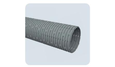 Foto do insumo SINAPI 44315 — TUBO PVC, RIGIDO, CORRUGADO, PERFURADO DN 100 MM, PARA DRENAGEM, SISTEMA IRRIGAC