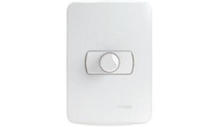 Foto do insumo SINAPI 38088 — VARIADOR DE LUMINOSIDADE ROTATIVO (DIMMER) 220V, 600W, CONJUNTO MONTADO PARA EMB