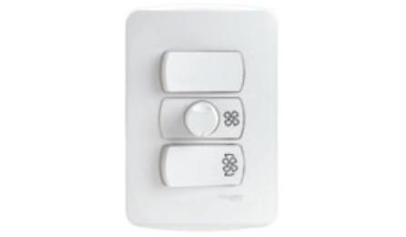 Foto do insumo SINAPI 38089 — VARIADOR DE VELOCIDADE PARA VENTILADOR 127V, 150W + 2 INTERRUPTORES PARALELOS, P