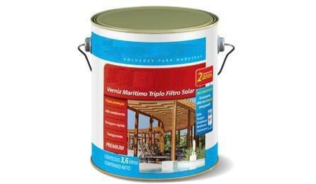 Foto do insumo SINAPI 10481 — VERNIZ MARITIMO PREMIUM PARA MADEIRA, COM FILTRO SOLAR, BRILHANTE, USO INTERNO E